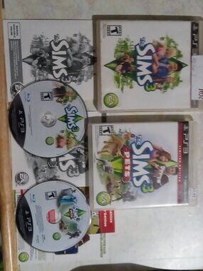 💚 Sims 3 + Sims 3 Pets PS3 BUNDLE 2 Tested Playstation 3 Game Lot